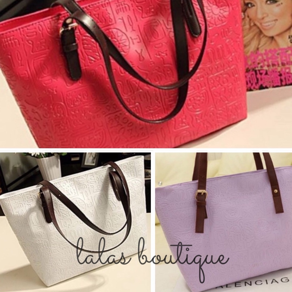 🆑𑁍ORACLE EMBOSSED VINTAGE TOTE BAG𑁍